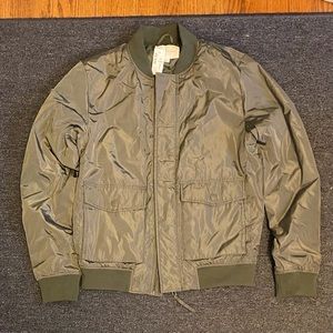 Aeropostale Bomber Jacket, Olive. Mens Sizes M & S